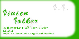 vivien volker business card